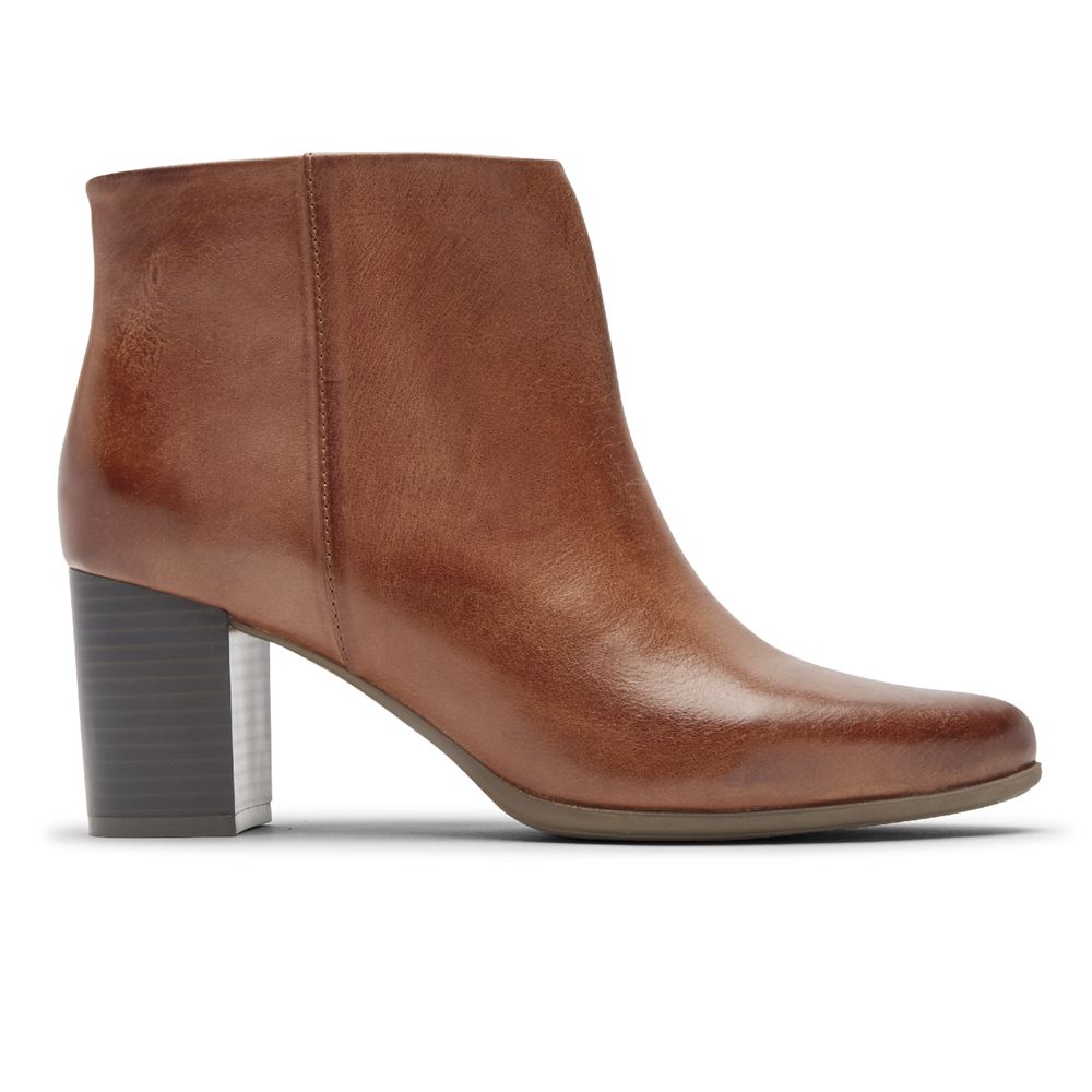 Rockport Camdyn - Womens Booties - Brown - NZ (ZWT-875314)